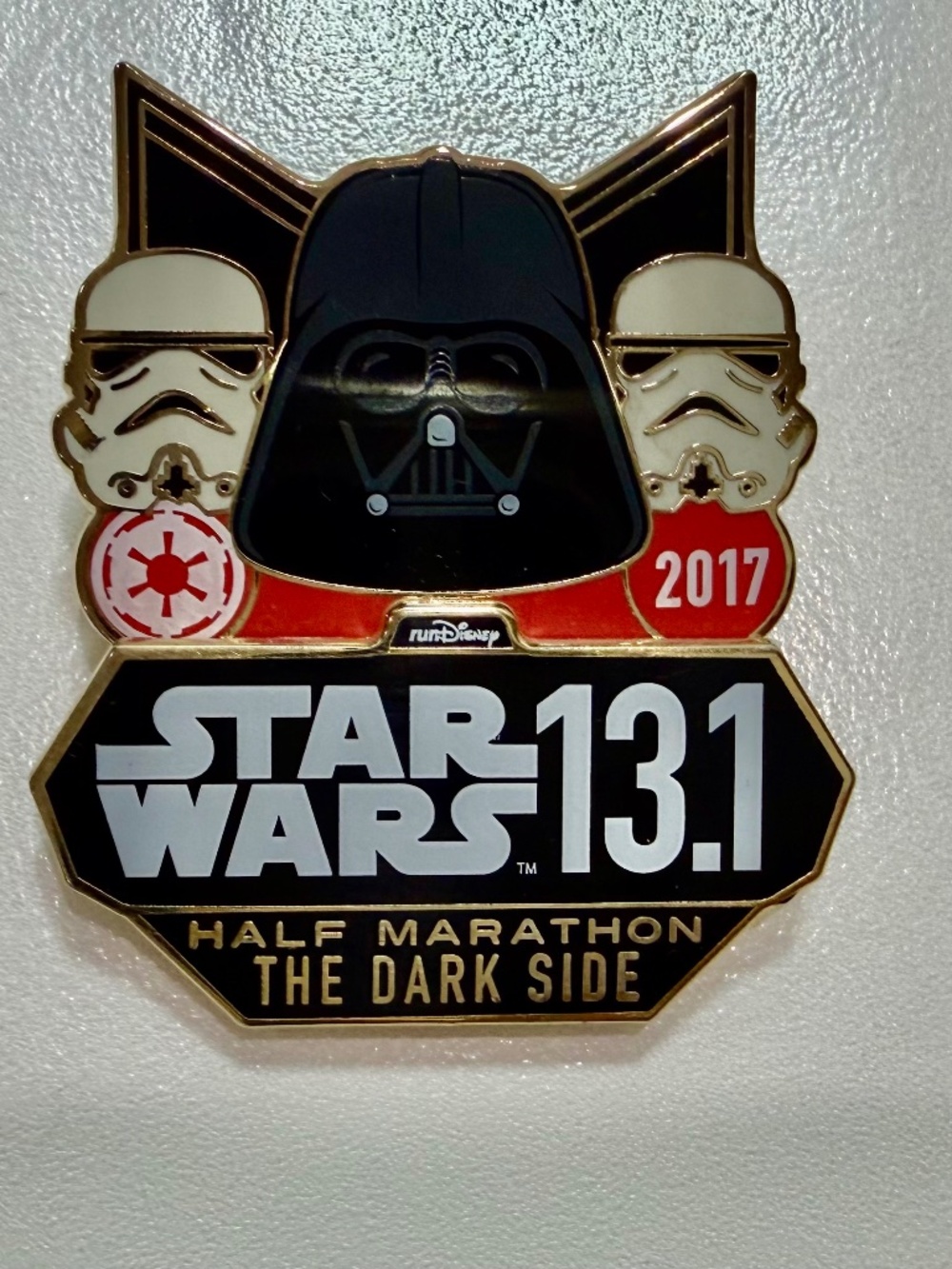 Disney 2017 Half Marathon Star Wars The Dark Side Pin
